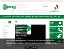 Tablet Screenshot of confesercenti.ar.it